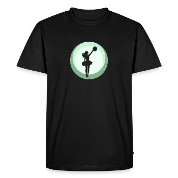 Pompon de pom-pom girl girlie - T-shirt Premium bio Homme - noir - Devant - Nico (187cm)
