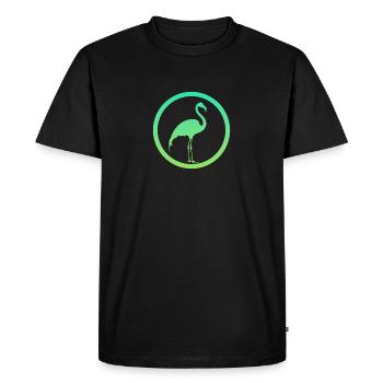 Waterfowl Waterfowl Flamingo - Men's Premium Organic T-Shirt - black - Front - Nico (187cm)