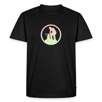 Forger l’artisanat du forgeron - T-shirt Premium bio Homme - noir - Devant - Nico (187cm)