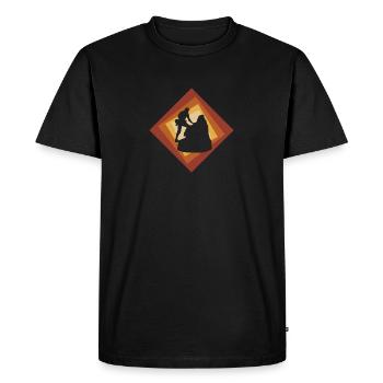 Climbing Rock Climbing Climbing - Men's Premium Organic T-Shirt - black - Front - Nico (187cm)