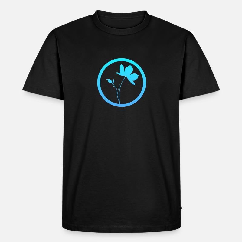 Botanisch Gartenbau Botanisch - Männer Premium Bio T-Shirt - Schwarz