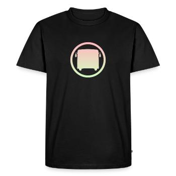 Bus Public transport Bus driver - Men's Premium Organic T-Shirt - black - Front - Nico (187cm)