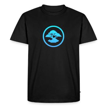 Japanese Art Trees Growing - Men's Premium Organic T-Shirt - black - Front - Nico (187cm)