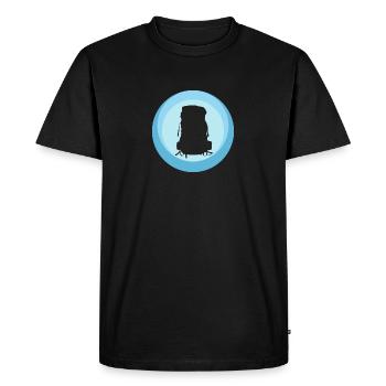Backpacking Backpacking Hikers - Men's Premium Organic T-Shirt - black - Front - Nico (187cm)