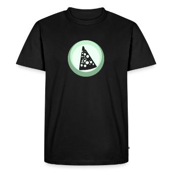 Cheese Gourmet Parmesan - Men's Premium Organic T-Shirt - black - Front - Nico (187cm)