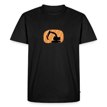 Construction de chantier de construction construction de maison d’ouvrier - T-shirt Premium bio Homme - noir - Devant - Nico (187cm)