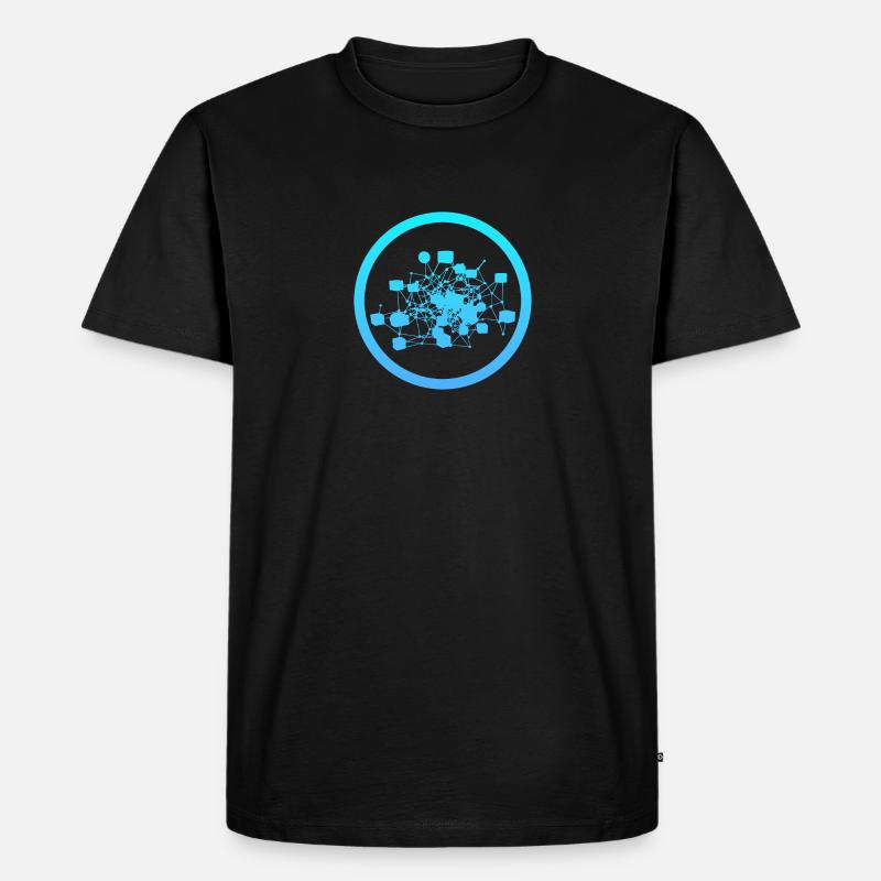 Kryptowährung Blockchain Crypto - Männer Premium Bio T-Shirt - Schwarz