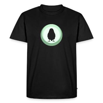 Budgie Flying Flying - Men's Premium Organic T-Shirt - black - Front - Nico (187cm)