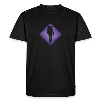 Backpacker Wandern Backpacking - Männer Premium Bio T-Shirt - Schwarz - Vorne - Nico (187cm)