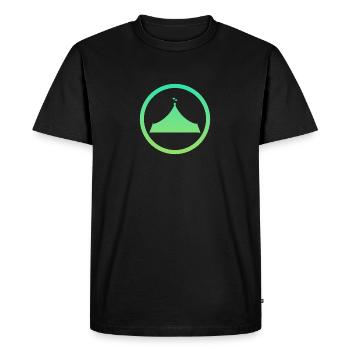 Chapiteau de cirque Clown éléphant - T-shirt Premium bio Homme - noir - Devant - Nico (187cm)