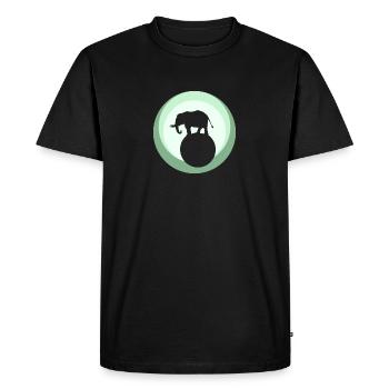 Chapiteau de cirque Chapiteau de cirque éléphant - T-shirt Premium bio Homme - noir - Devant - Nico (187cm)