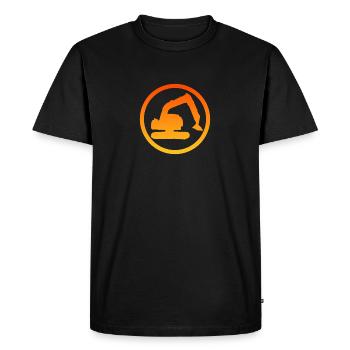 Excavator Driver Excavator Driver Construction Worker - Men's Premium Organic T-Shirt - black - Front - Nico (187cm)
