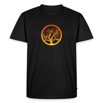 Botanical Botanical Plants - Men's Premium Organic T-Shirt - black - Front - Nico (187cm)