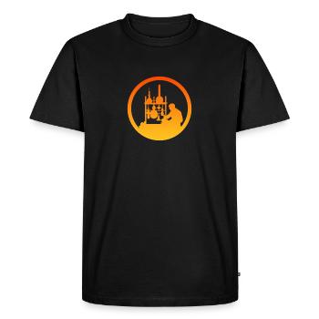 Molécule Biochimie Chimique - T-shirt Premium bio Homme - noir - Devant - Nico (187cm)