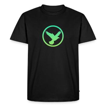 Flying, Wings, Bird - Men's Premium Organic T-Shirt - black - Front - Nico (187cm)