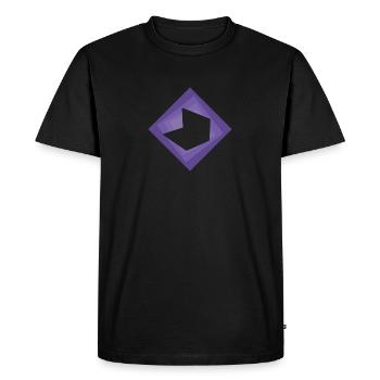 Blogger Homepage Blogging - T-shirt Premium bio Homme - noir - Devant - Nico (187cm)