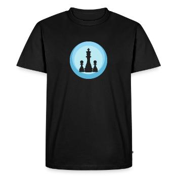 Échecs Échecs Échec et mat - T-shirt Premium bio Homme - noir - Devant - Nico (187cm)