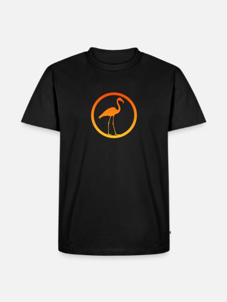 Waterfowl, Flamingos, Waterfowl - Men's Premium Organic T-Shirt - black