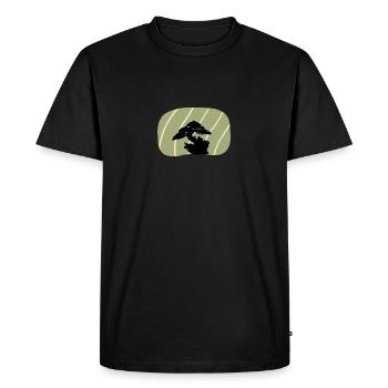 Arbres Les arbres poussent - T-shirt Premium bio Homme - noir - Devant - Nico (187cm)