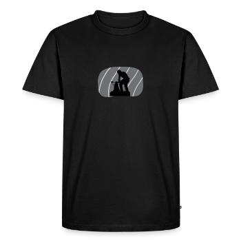 Forgeron Forgeron Artisanat - T-shirt Premium bio Homme - noir - Devant - Nico (187cm)