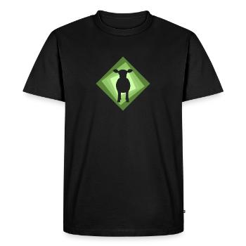 Vache Bovins Vache - T-shirt Premium bio Homme - noir - Devant - Nico (187cm)