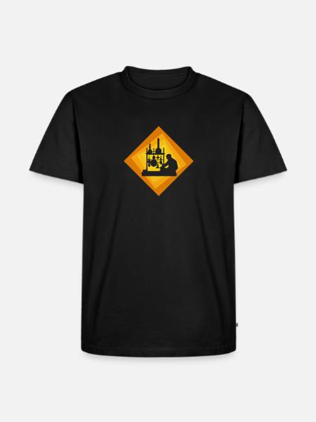 Biochemistry Molecule DNA - Men's Premium Organic T-Shirt - black