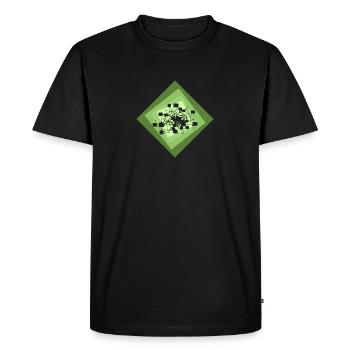 Crypto Bitcoin Crypto-monnaie - T-shirt Premium bio Homme - noir - Devant - Nico (187cm)