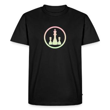 Echecs Echecs Echecs Echec et Mat - T-shirt Premium bio Homme - noir - Devant - Nico (187cm)