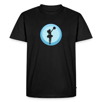 Girlie Pom-pom girl pom-pom girl - T-shirt Premium bio Homme - noir - Devant - Nico (187cm)