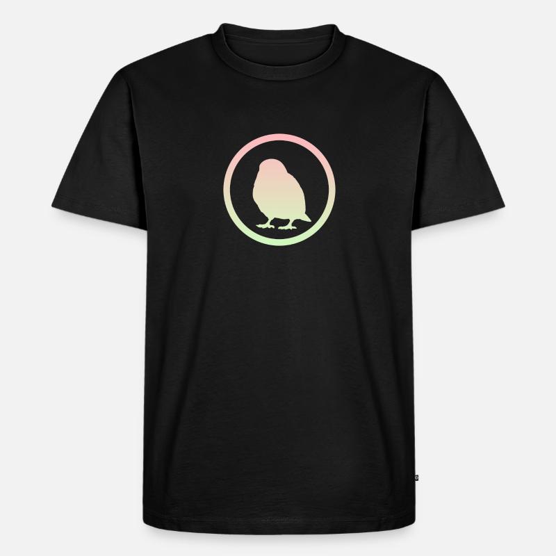 Vogel Vogel Abbildung Vögel - Männer Premium Bio T-Shirt - Schwarz