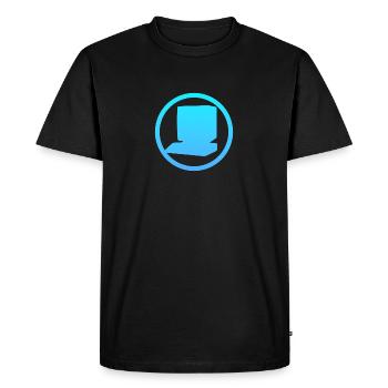 Computer Work Computer Online - Men's Premium Organic T-Shirt - black - Front - Nico (187cm)