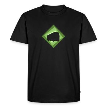 Bus Driver Public Transport Bus Driver - Men's Premium Organic T-Shirt - black - Front - Nico (187cm)