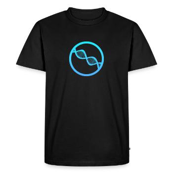 Biologie Laboratoire Bio - T-shirt Premium bio Homme - noir - Devant - Nico (187cm)