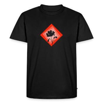 Botanique Horticulture Botanique - T-shirt Premium bio Homme - noir - Devant - Nico (187cm)