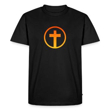 Verset biblique Christ Christ - T-shirt Premium bio Homme - noir - Devant - Nico (187cm)