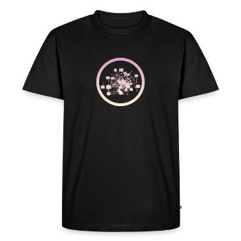 Kryptowährung Crypto-monnaie Crypto-monnaie - T-shirt Premium bio Homme - noir - Devant - Nico (187cm)