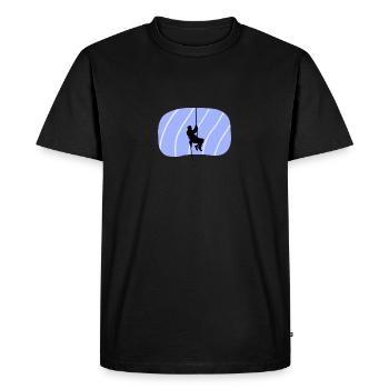 Escalade Alpinisme Alpinisme - T-shirt Premium bio Homme - noir - Devant - Nico (187cm)