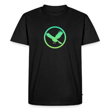 Flying, Animal, Flying, - Men's Premium Organic T-Shirt - black - Front - Nico (187cm)