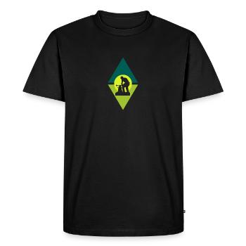 Forgeron Remodeler Forgeron - T-shirt Premium bio Homme - noir - Devant - Nico (187cm)
