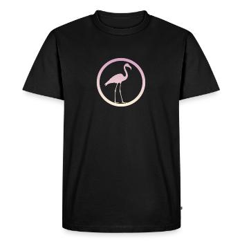 Waterfowl Flamingos Flamingos - Men's Premium Organic T-Shirt - black - Front - Nico (187cm)