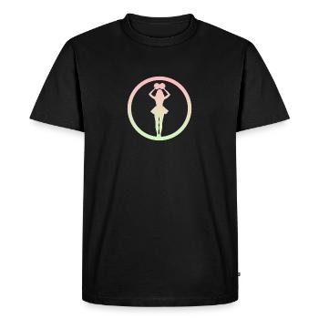 pompon girlie girlie - T-shirt Premium bio Homme - noir - Devant - Nico (187cm)