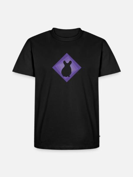 Chinchilla Hamster Mäuschen - Männer Premium Bio T-Shirt - Schwarz