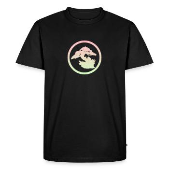Japanese Art Bonsai Trees - Men's Premium Organic T-Shirt - black - Front - Nico (187cm)