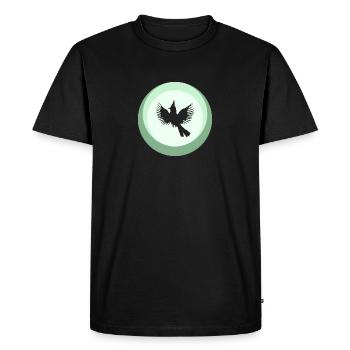 Calopsitte Oiseau Drôle - T-shirt Premium bio Homme - noir - Devant - Nico (187cm)