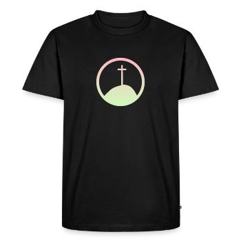 Verset biblique Christ Church - T-shirt Premium bio Homme - noir - Devant - Nico (187cm)
