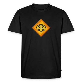 Crypto Cryptocurrency Blockchain - Men's Premium Organic T-Shirt - black - Front - Nico (187cm)