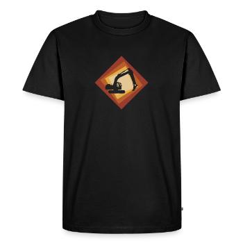 Excavator Excavator Driver Excavator Driver - Men's Premium Organic T-Shirt - black - Front - Nico (187cm)