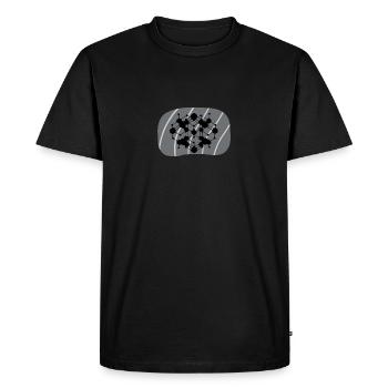 Crypto-monnaie Crypto-monnaie Coin - T-shirt Premium bio Homme - noir - Devant - Nico (187cm)