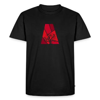 Botanique Botanique Fleurs - T-shirt Premium bio Homme - noir - Devant - Nico (187cm)