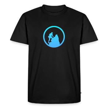 Mur d’escalade Escalade - T-shirt Premium bio Homme - noir - Devant - Nico (187cm)